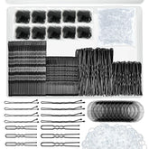 YINGFENG 510Pcs bobby pins kit with hair net keeps hair secure without slipping