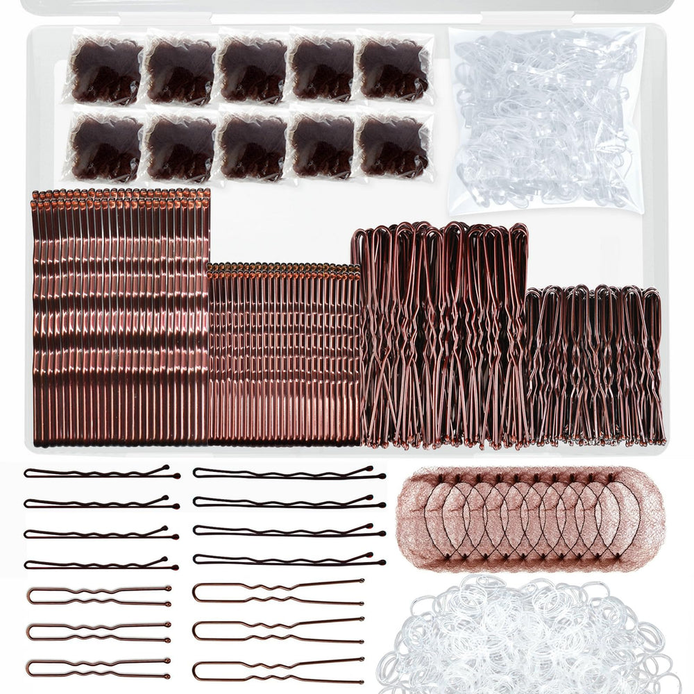 YINGFENG brown-bobby-pins kit for secure, comfortable styling and non-slip hold