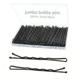 YINGFENG horquillas grandes negro, 2.76 pulgadas, ofrece sujeción duradera para pelo grueso.