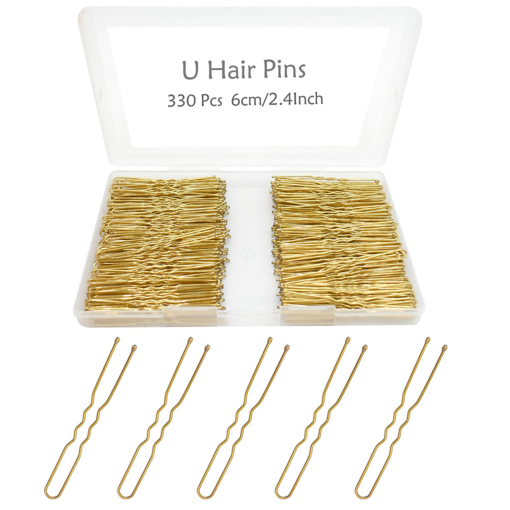 YINGFENG pin-u pelo dorado, 330 piezas, sujeción estable para peinados.