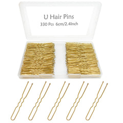 YINGFENG pin-u pelo dorado, 330 piezas, sujeción estable para peinados.