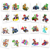 YINGXIANG 60pcs cartoon tattoos pack for kids, easy to apply at parties.