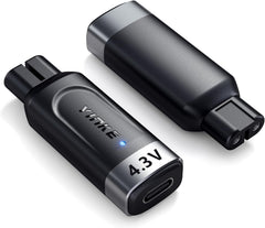 Yinke 4.3V Type-C shaver adapter indicator lights during charging.