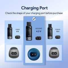 Yinke compact travel shaver adapter shown in a pocket-friendly size.