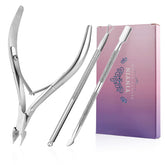 YINYIN cuticle trimmer 3in1: durable stainless steel for precise cuticle removal