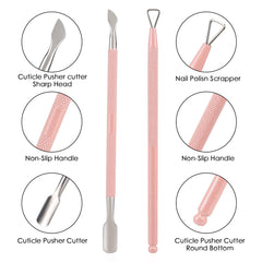 YINYIN stainless steel cuticle trimmer close up shows durable edge