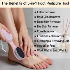 YIOYOODA foot cleaning brush helps remove debris between sessions.