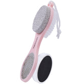 YIOYOODA foot scrubber brush with pumice stone for gentle callus and dead skin removal.