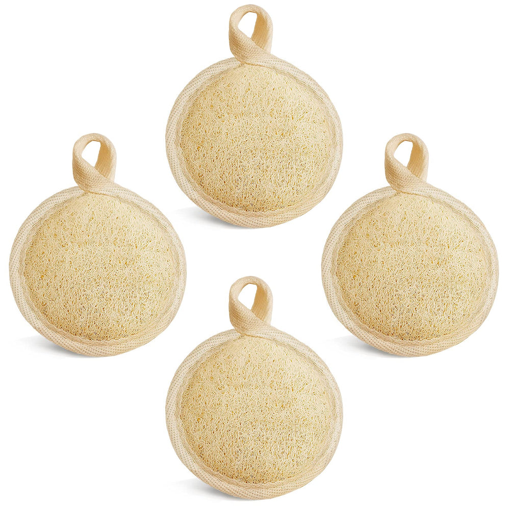 YIQINGJIE face exfoliator loofah pad front view for gentle cleansing