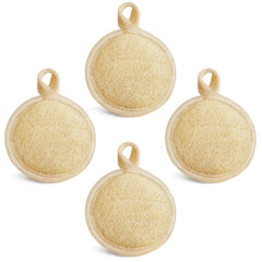 YIQINGJIE face exfoliator loofah pad front view for gentle cleansing
