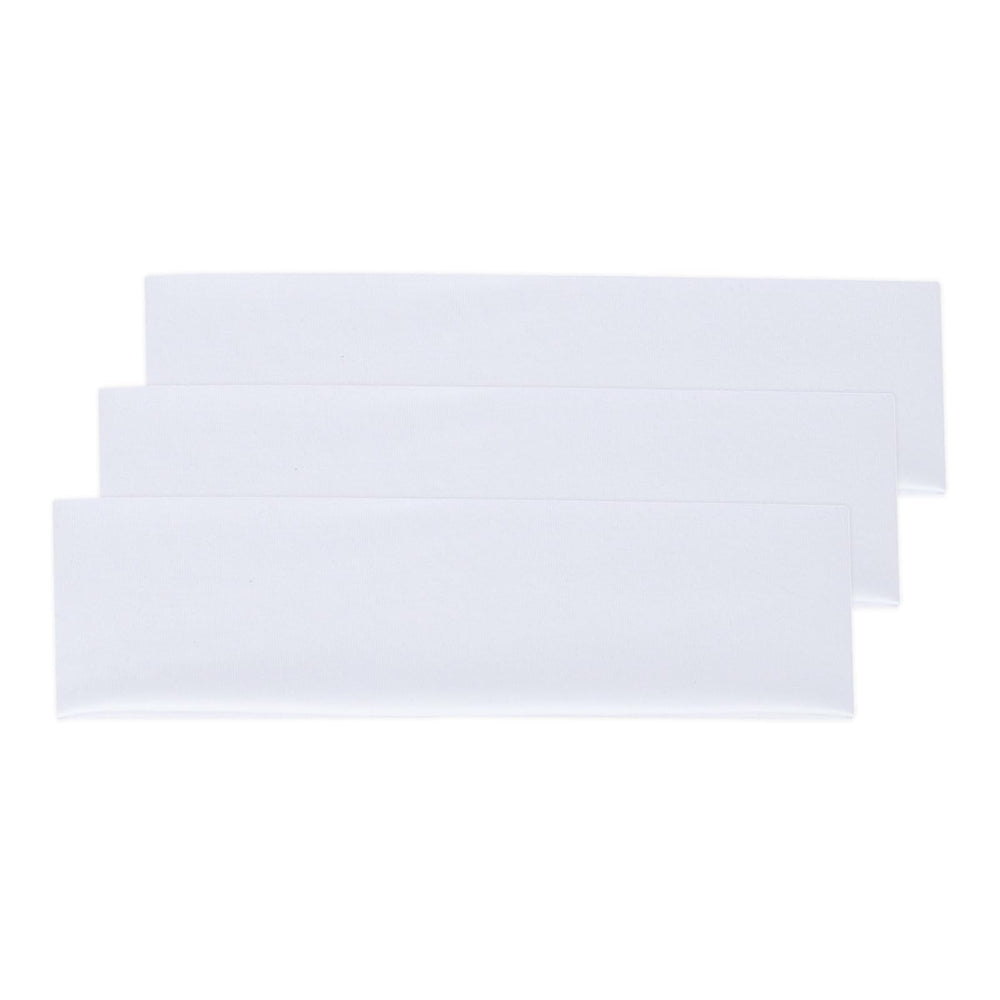 Diadema Yiwafu blanca para yoga, absorbe sudor y mantiene el cabello sujeto.