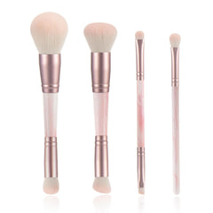 YJ-Anyue pink dual-ended foundation brush for flawless coverage and blending