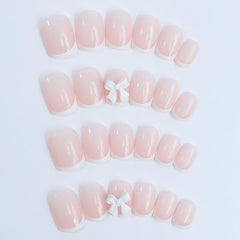 Unas YKZFUI nude rosado, acabado brillante para look diario.