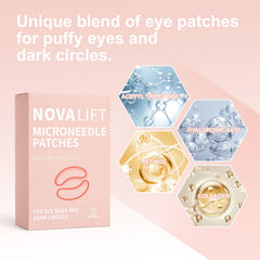 Closeup of YLOTRE Novalift eye patches texture and cooling hydrogel.