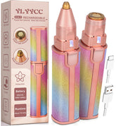 YLYYCC facial hair remover with precision blades for smooth cheeks and lips.