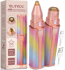 YLYYCC facial hair remover with precision blades for smooth cheeks and lips.