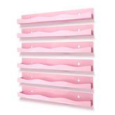 YMVV 6-pack wall-mounted shelf holds 66–90 bottles, keeps polish organized and accessible.