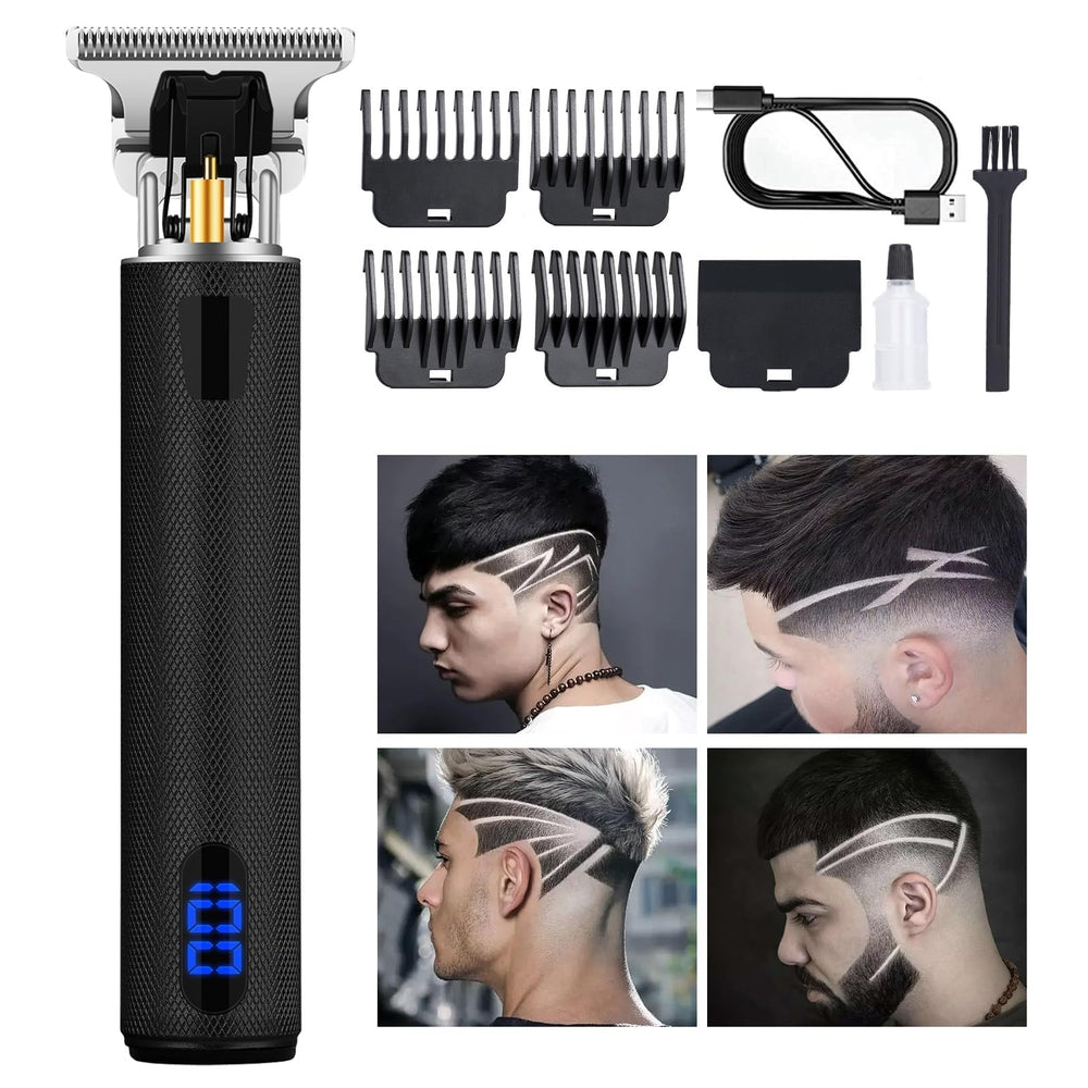 YOGINGO professional trimmer with T-style zero-gap cutter head for precise, smooth cuts.