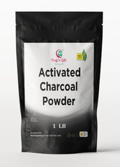 Yogi's Gift polvo carbón activado 1-lb, empaque compacto para cuidado facial.