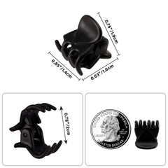 YOHAMA black mini hair clip with strong spring for all-day hold.