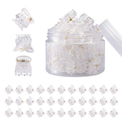 YOHAMA clear mini clips packaged in a 36-pack for easy, quick hairstyles.