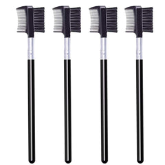 Yoizyfree 4pc eyebrow brush and lash comb package for on-the-go grooming.