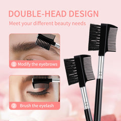 Yoizyfree eyebrow groomer with soft bristles smooths brows naturally.