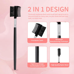 Yoizyfree eyelash comb separates lashes for clean mascara application.