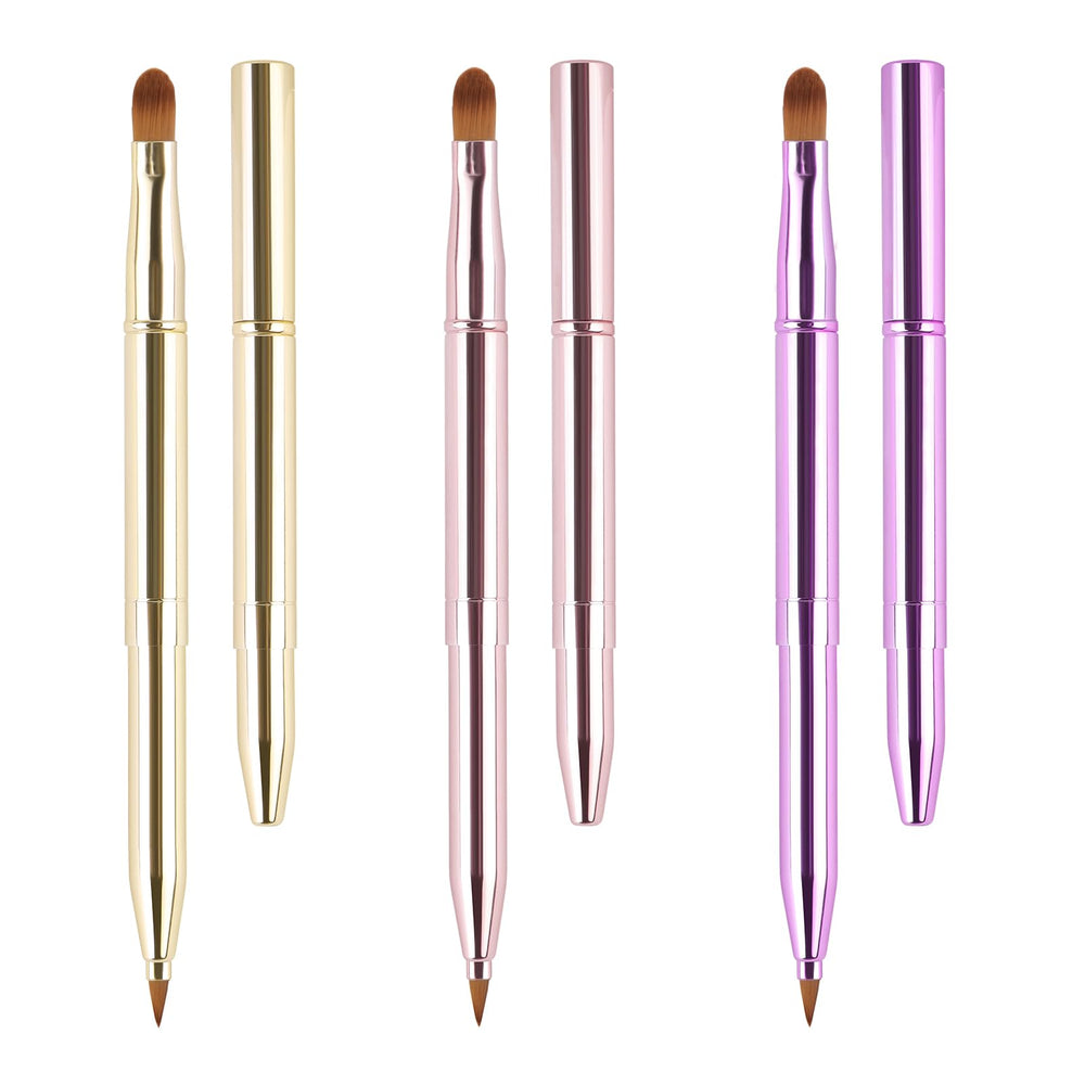 Yoizyfree retractable lip brush in a compact pack for precise lipstick application.