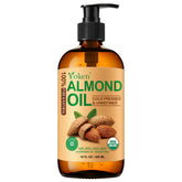 Aceite de almendra Yoken en frasco ámbar protege la frescura