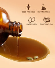 Yoken Aceite de Calabaza para cuero cabelludo saludable y cabello nutrido.