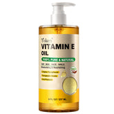 Yoken Aceite Vitamina E, botella de 8 oz para uso diario en cara y cuerpo.