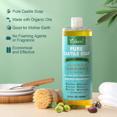 Espuma cremosa de Yoken Castile líquido para manos y ducha
