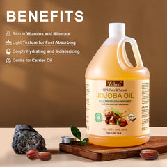 Yoken Jojoba Oil used for skin application delivering deep moisture.