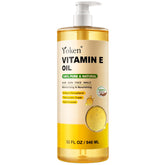 Yoken Vitamin E Oil 32oz bottle with pump for easy daily use.
