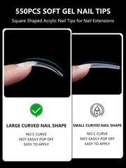 Estuche de almacenamiento transparente Yokilly con 550 piezas