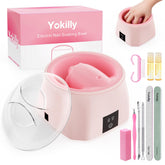 Yokilly heated nail soaking bowl with ergonomic five-finger grooves for comfortable hand soaking.