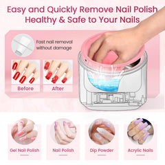 Yokilly nail bowl temperature display helps maintain a skin-friendly heat level.