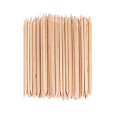 YOLCAR orange nail sticks pack 100pcs for versatile cuticle care and nail cleaning.