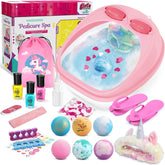 Yoloflix spa day foot tub with bubbles for at-home pampering