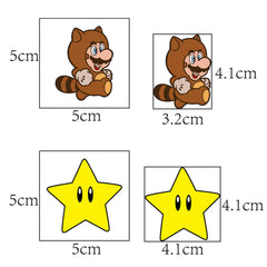 YONGAI Mario temporary tattoos for adults at events and celebrations.