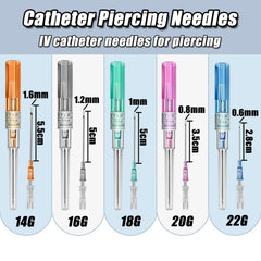 Aguja de catéter YONGDA 14G, uso para perforaciones de nariz.