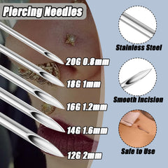 Agujas Yongda perforación 12G-14G, para diferentes piercings