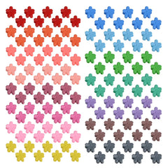 Yongdeli mini flower clip rainbow bloom secures bangs for daily wear