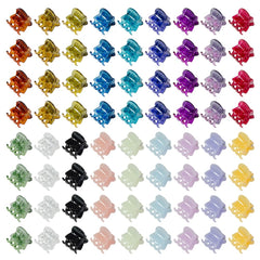 Yongdeli mini hair claw clips pack keeps hairstyles secure throughout the day.