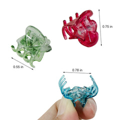 Yongdeli multi-color mini clips add playful color while holding hair firmly.
