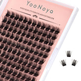 YOONOYA lash clusters 144pcs 12mm D curl for natural volume