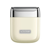 Yoose porcelain white pocket shaver with compact design for on-the-go smooth skin