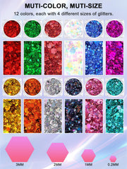 YOOVR brillo 12 tonos brillantes para estilos variados.