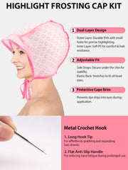 YOOVR highlight caps with hook aid precise hair sectioning.